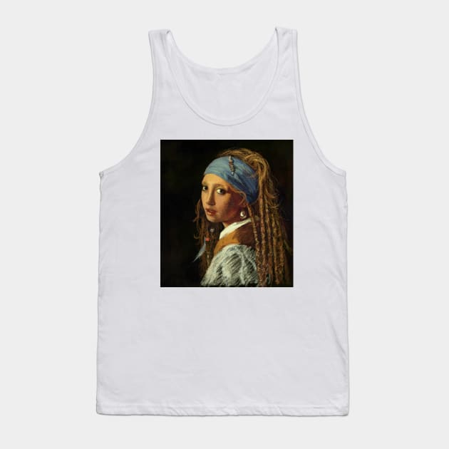 Pirate girl with a pearl earring Tank Top by in_pictures